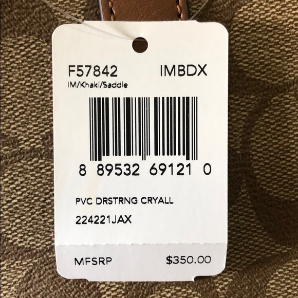 Coach Brown Drawstring Purse - Picture 7 of 7